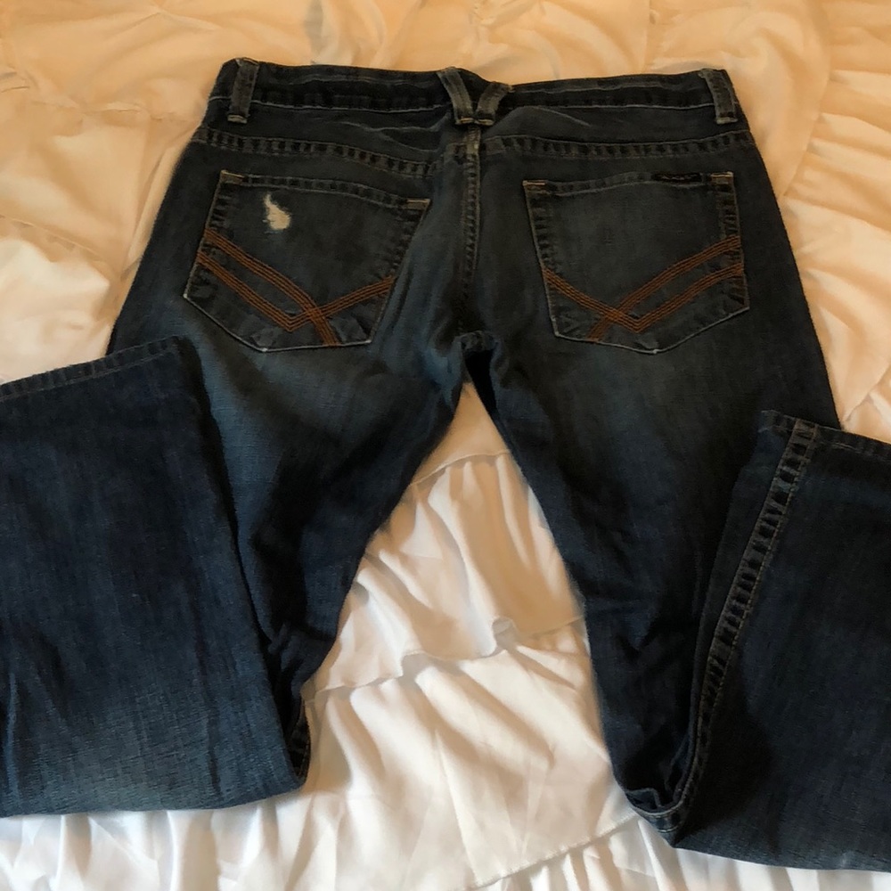 William Rast sz 32 distressed bootcut jeans